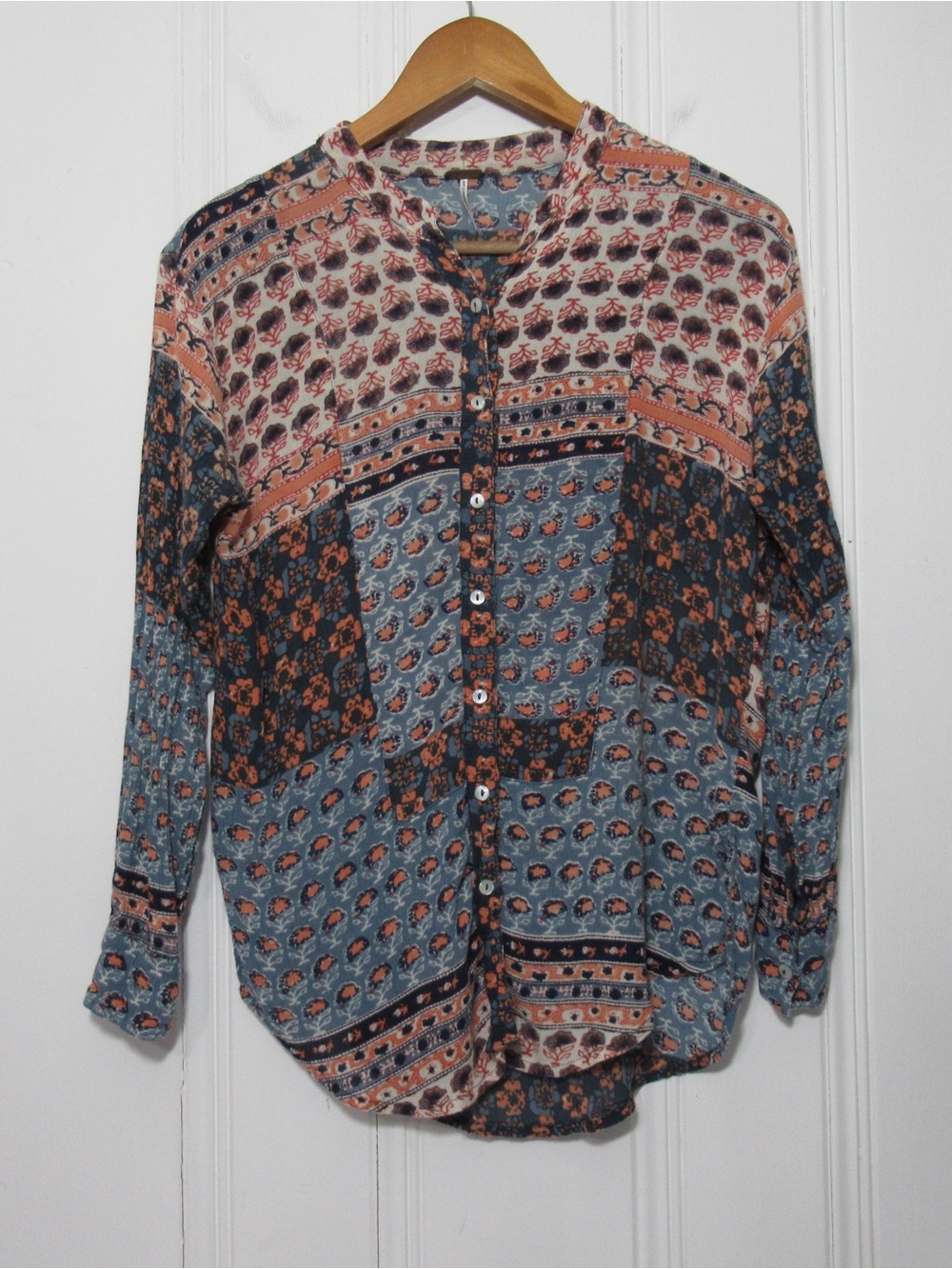 Free People Caravan Boho Button Up Top Size XS - Picture 3 of 13